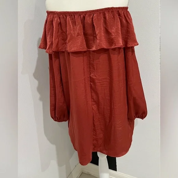 Elegant Scarlett Off-Shoulder dress - Picture 4 of 7